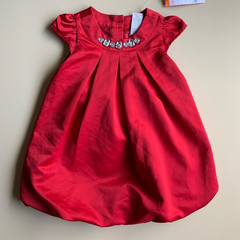 Gem Bubble Dress in Red by Gymboree. NWT